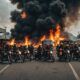 motorcycle workshop fire incident