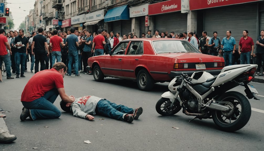 red plate motorcycle incident