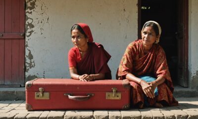 red suitcase and identity