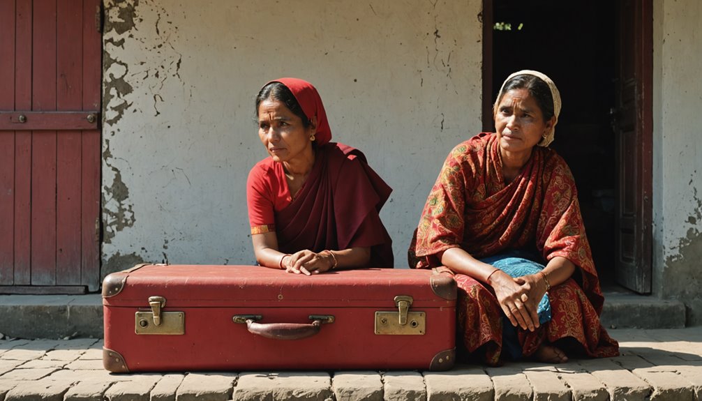 red suitcase and identity