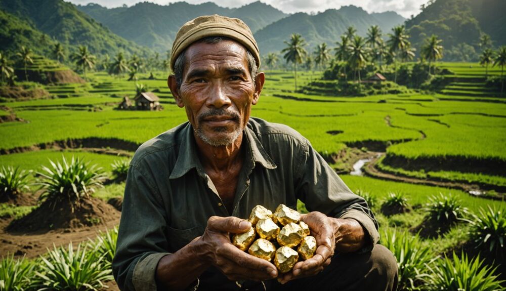 javanese farmer discovers gold