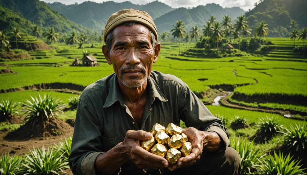 javanese farmer discovers gold