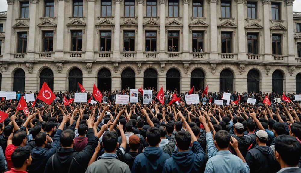 protest against education budget