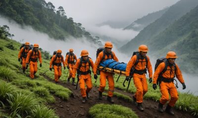 rescue operation for climber