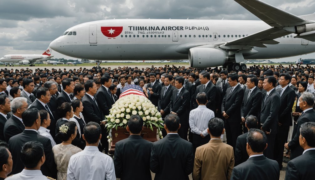 family and friends mourn