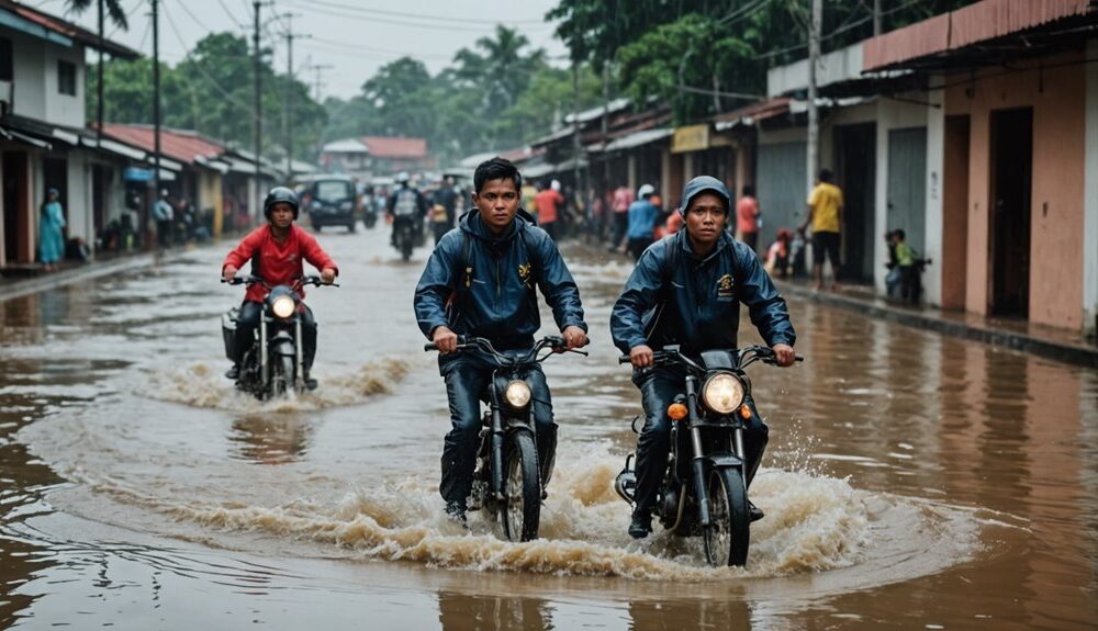 heavy rain flood response