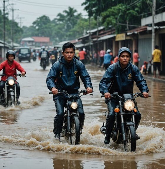 heavy rain flood response