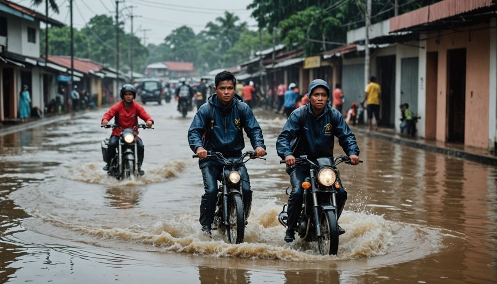 heavy rain flood response